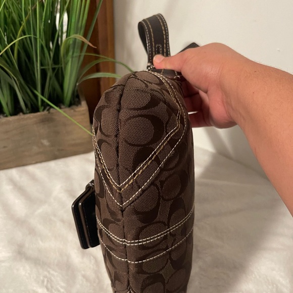 Coach Chocolate brown Signature Shoulder Bag - Picture 8 of 11